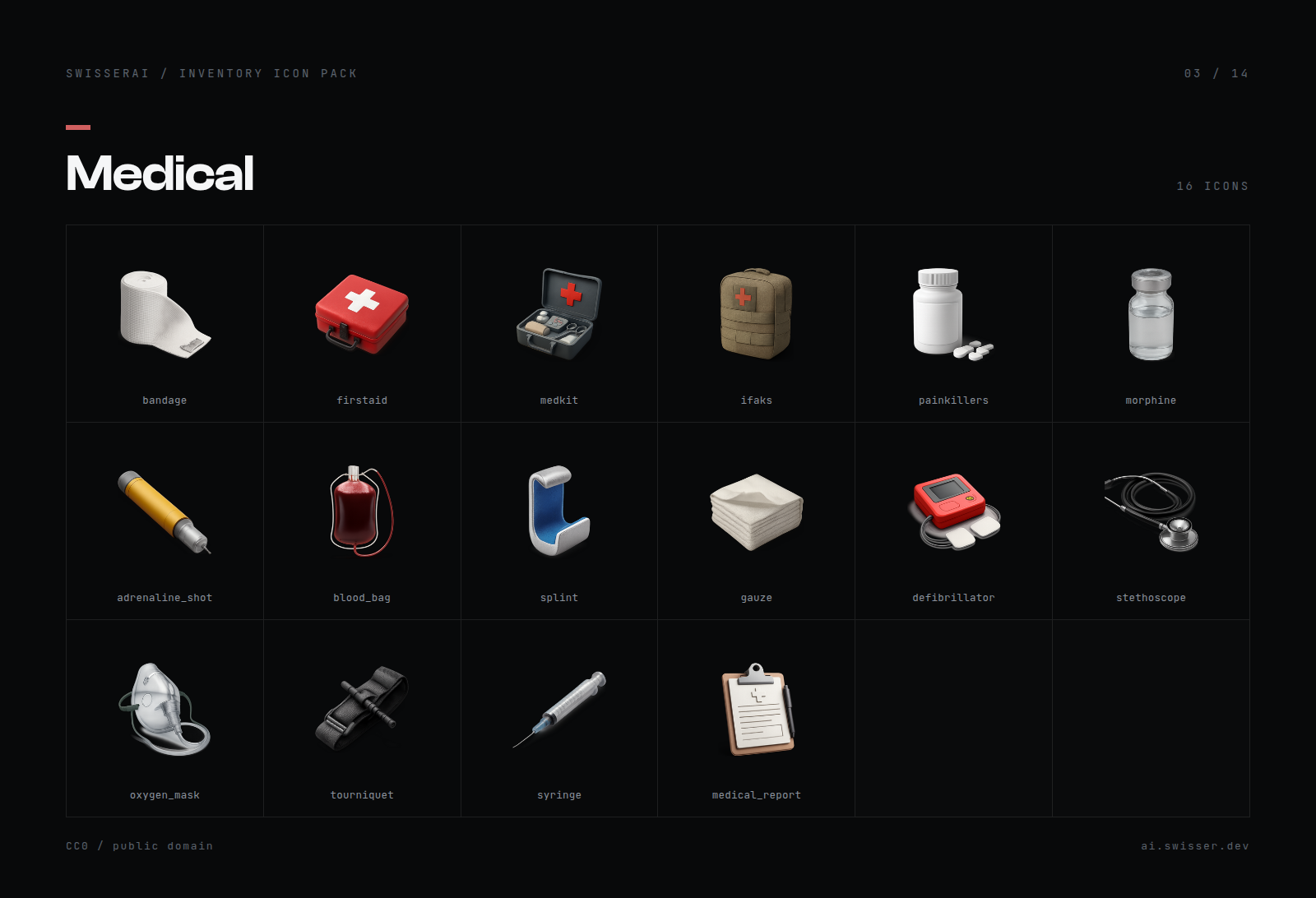 Medical icons