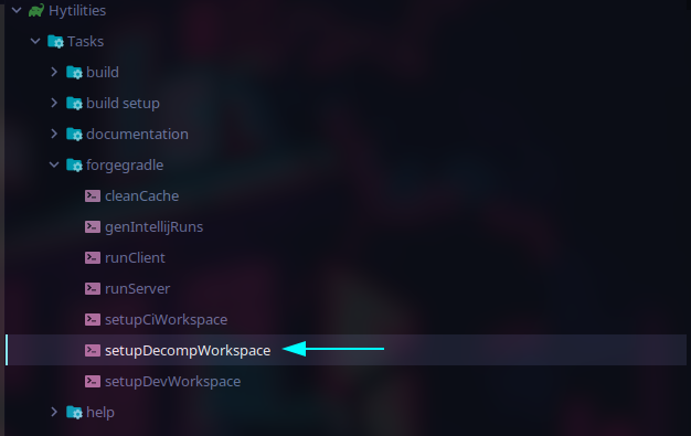 setupDecompWorkspace task