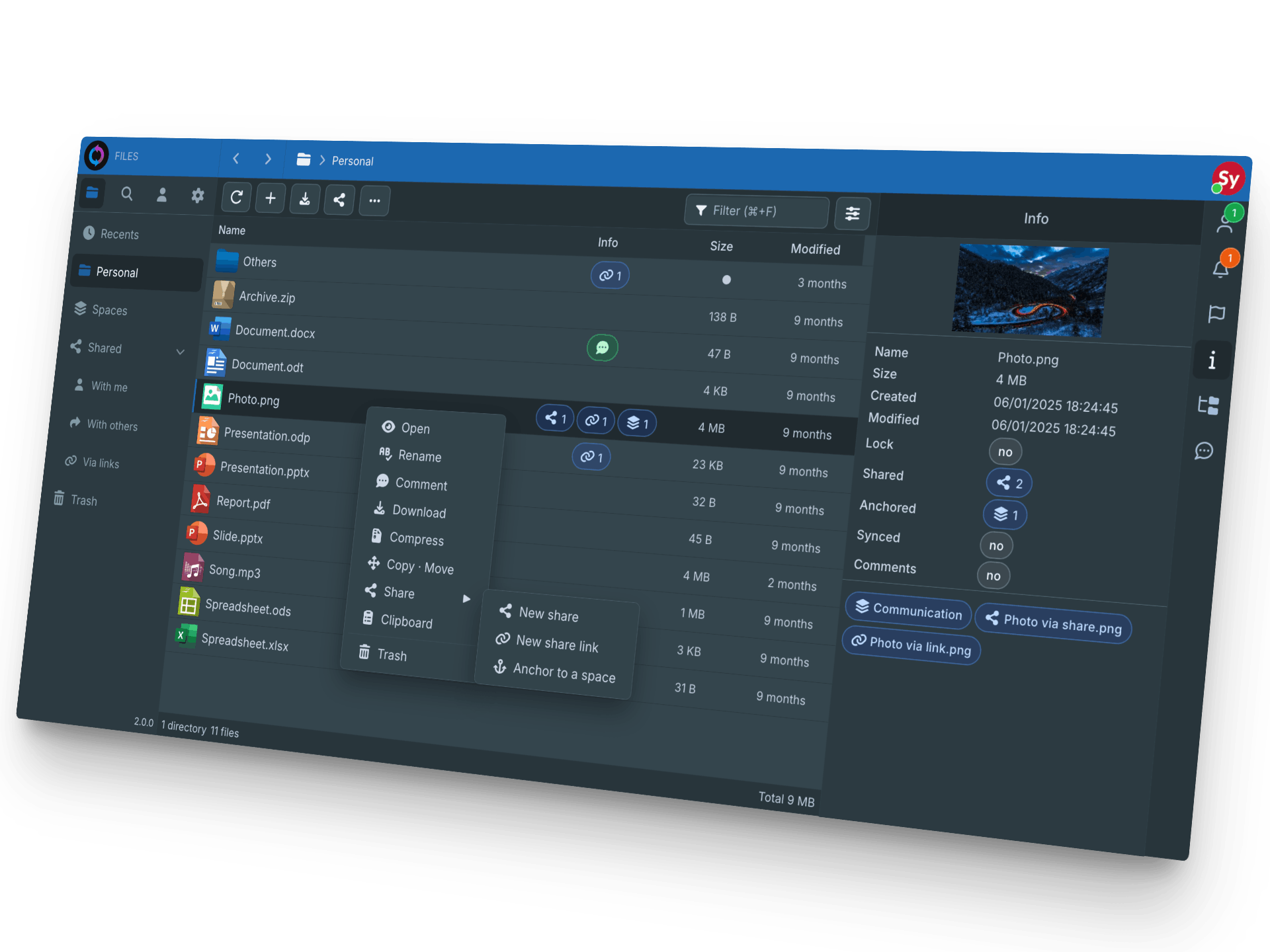 Sync-in server