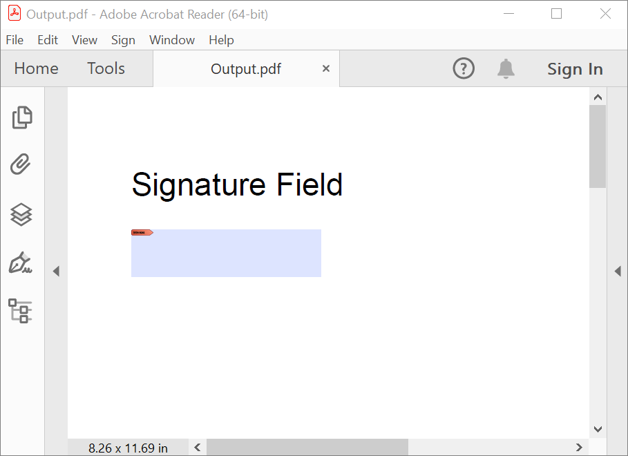 Filled PDF Form