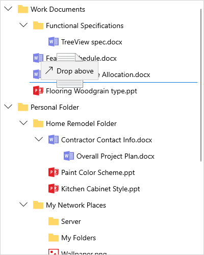 How To Drag And Drop Items In Winui Treeview (Sftreeview)? | Syncfusion ...