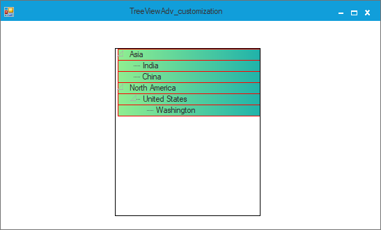 Background between adjacent nodes