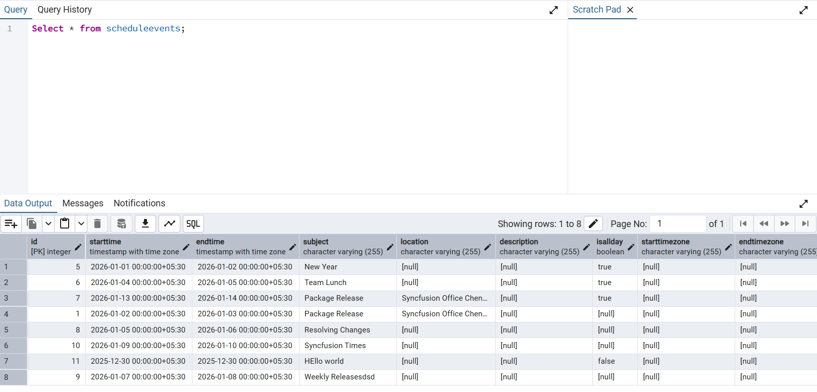 How To Integrate Postgresql With Syncfusion React Scheduler Using Node ...