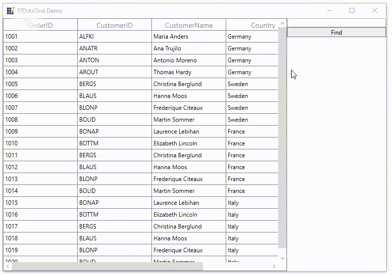 DataGrid with Search Controller performaing Equals search type