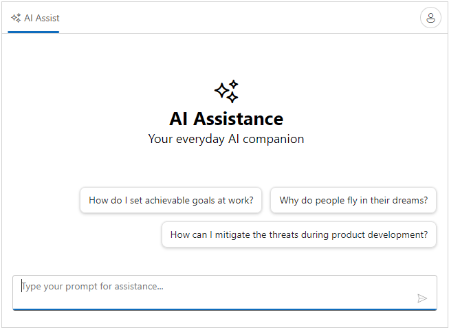 JavaScript AI AssistView Control