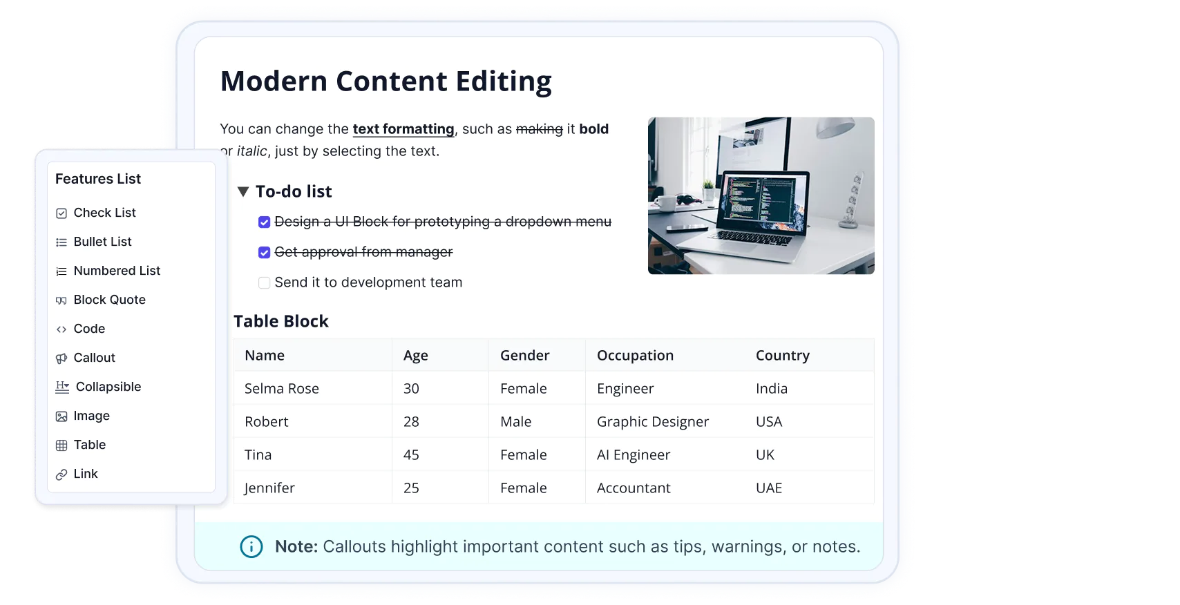 JavaScript Headless Editor Library