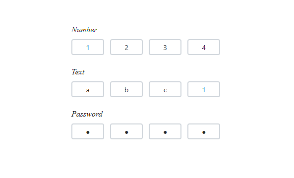 JavaScript OTP Input Control