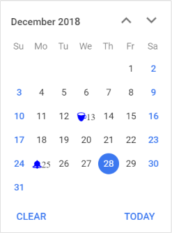 React Calendar Component