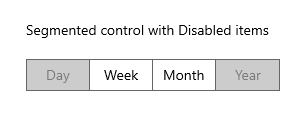 WinUI Segmented Control with disable items