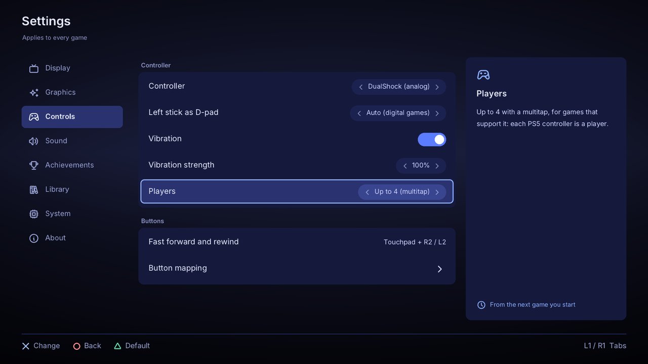 Button mapping
