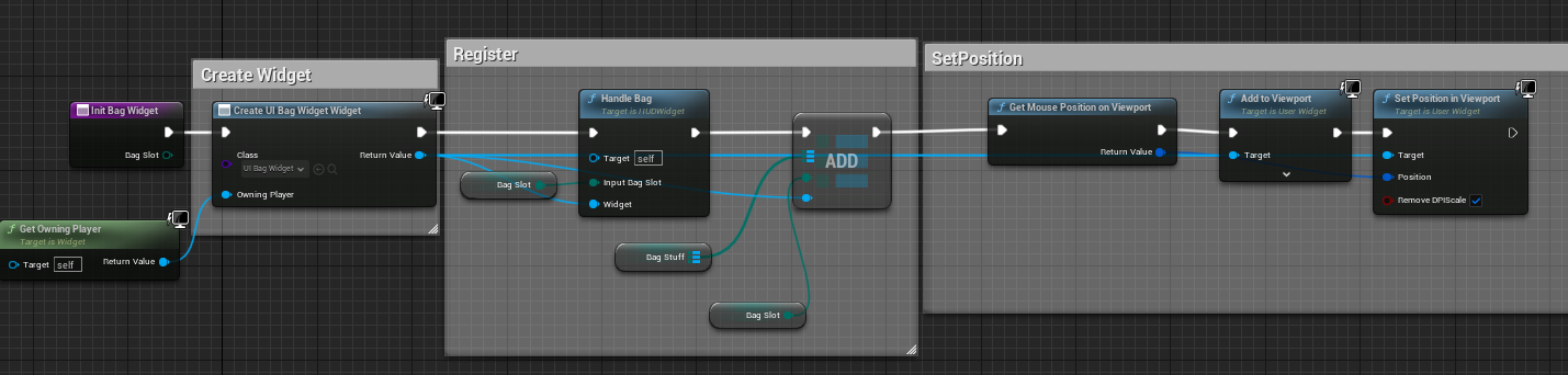 InitBagWidget function