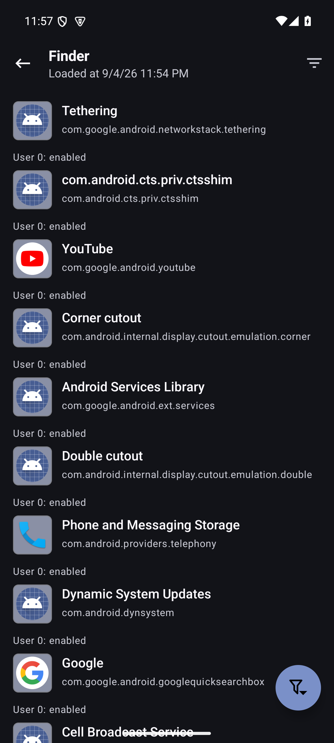 Finder query builder for installed packages