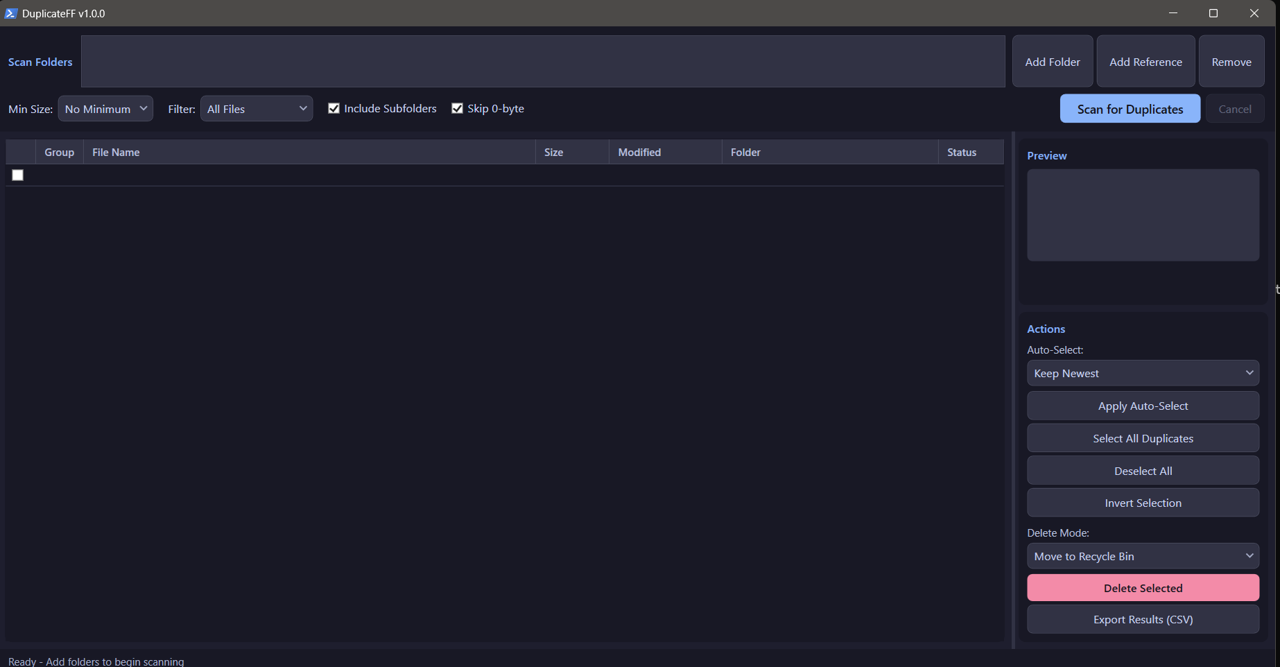 DuplicateFF Screenshot