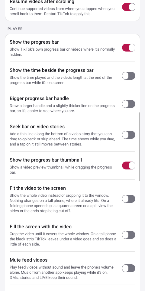 The Player card on the Playback page in light mode