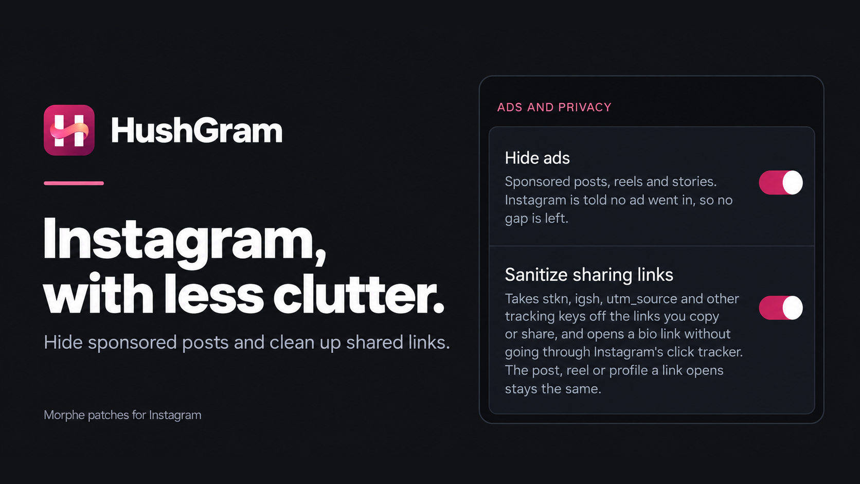 HushGram. Keep the moments. Cut the noise.