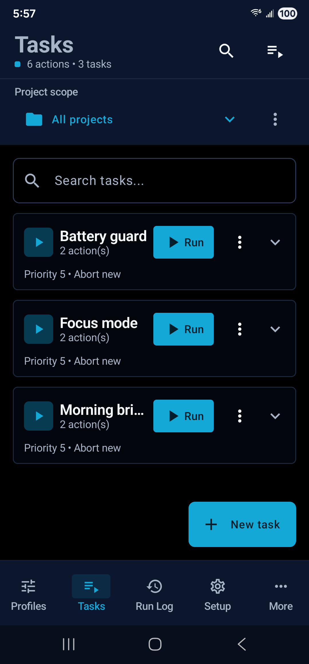 Tasks