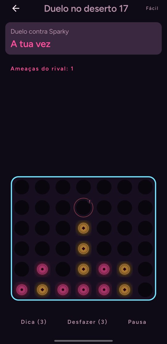 A NeonLine duel against Sparky with an immediate rival threat marked
