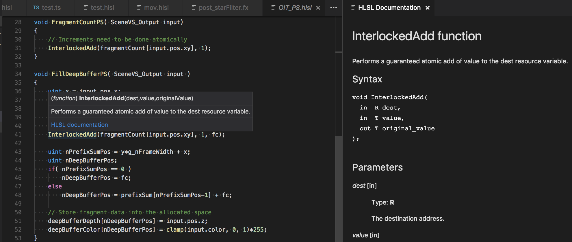 HLSL Documentation