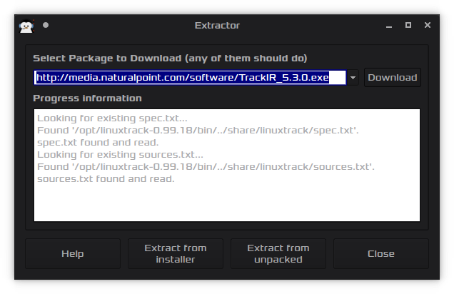 Linuxtrack Firmware Extractor