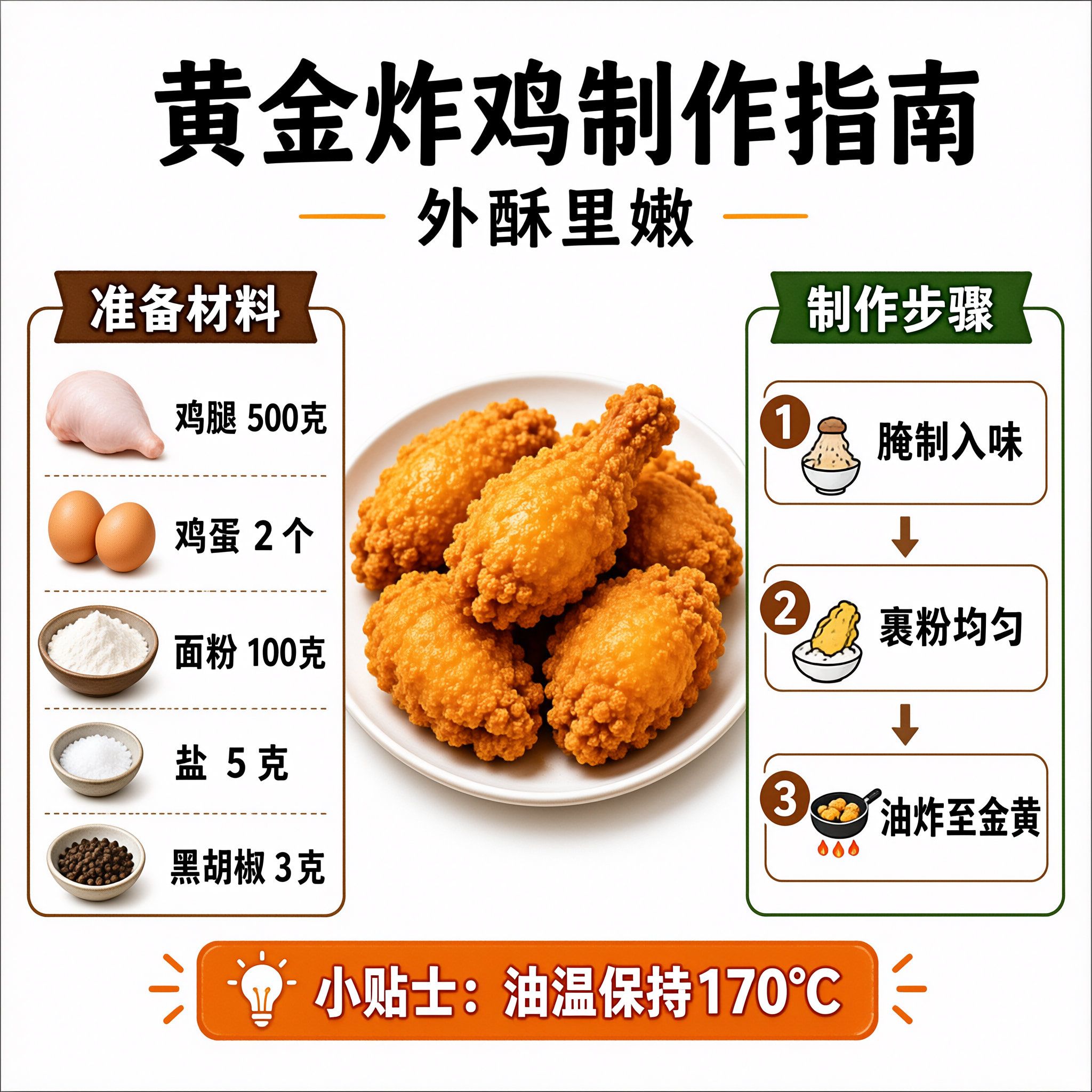 SenseNova U1.5 8-step 中文炸鸡信息图