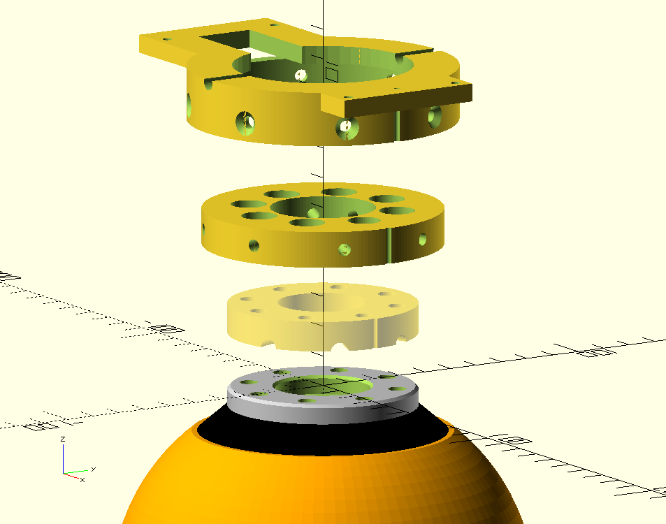 TAMS flange adapter for Schunk WSG-50 gripper on Kuka LWR-4+robot