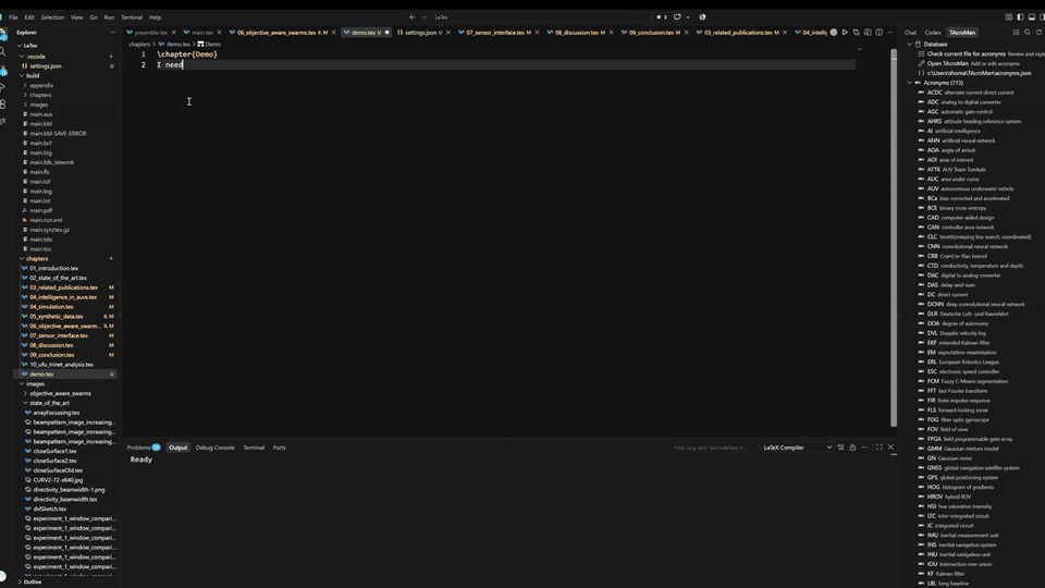 TAcroMan feature demonstration