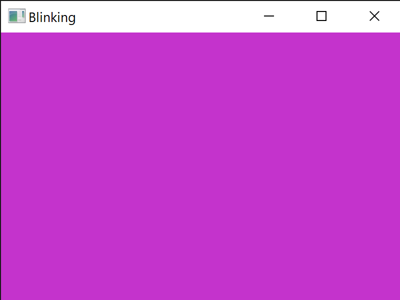 An OS window filled with the color pink.