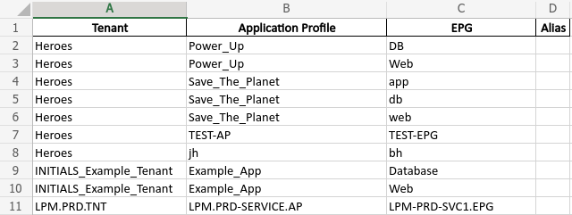 Excel Screenshot