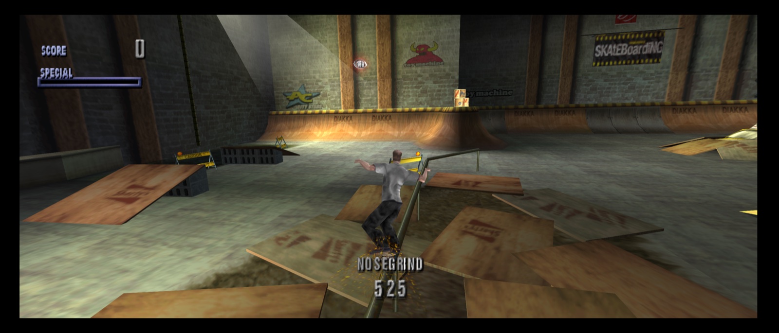 A nosegrind in the Warehouse at 21:9
