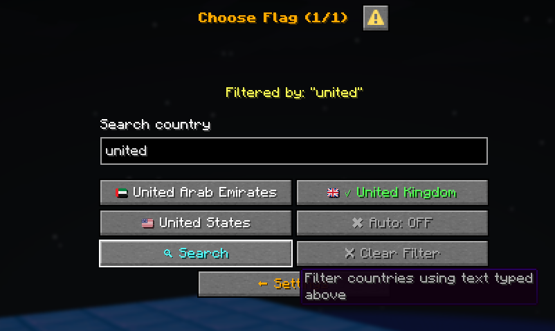 Search flags