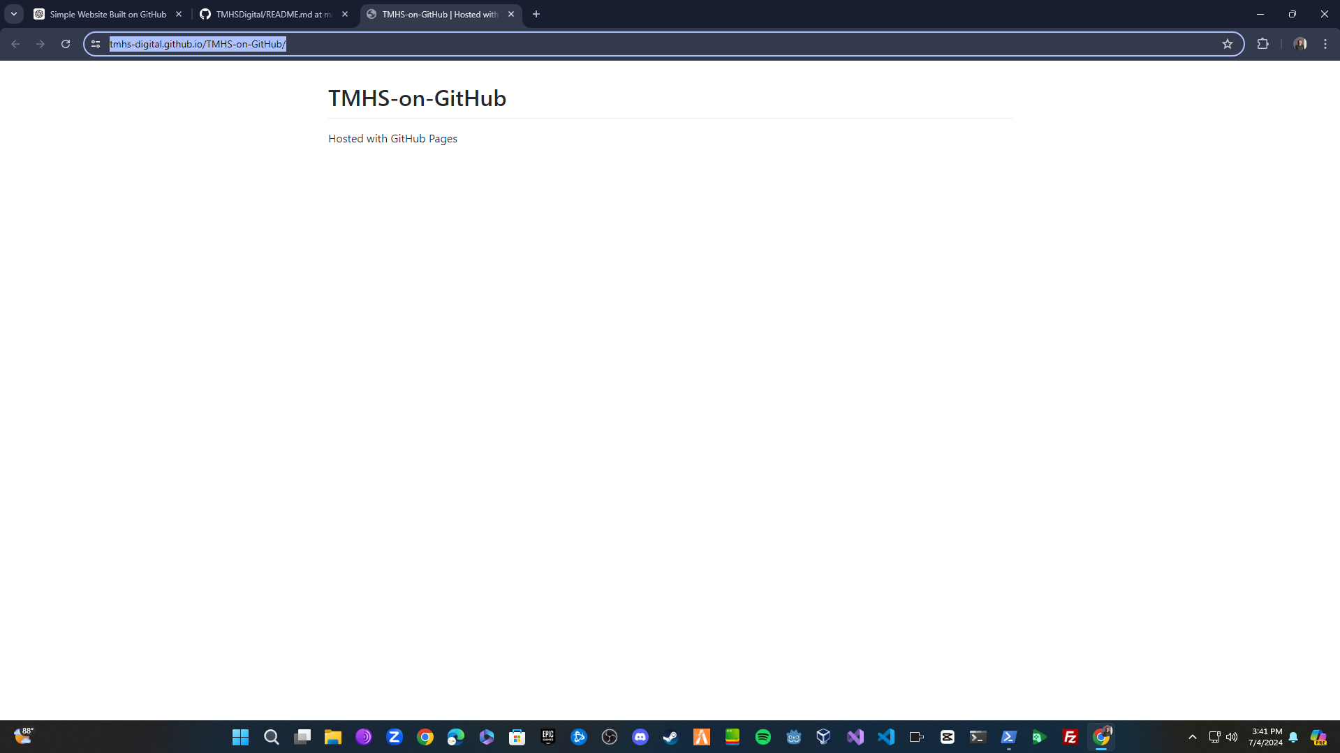 GitHub - TMHS-Digital/TMHS-on-GitHub: Hosted with GitHub Pages