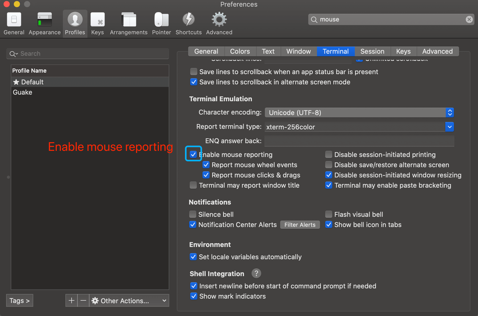 iterm2-enable-mouse-reporting