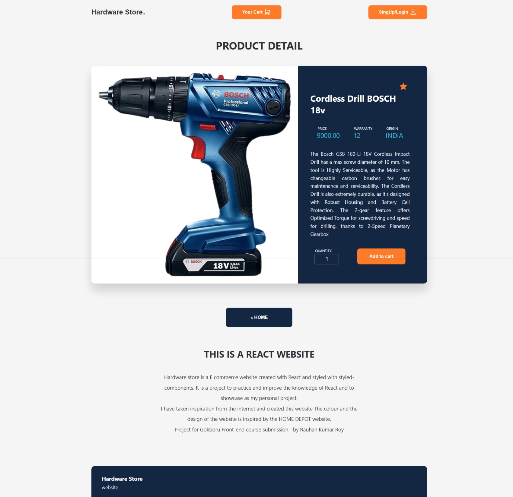 Product Page