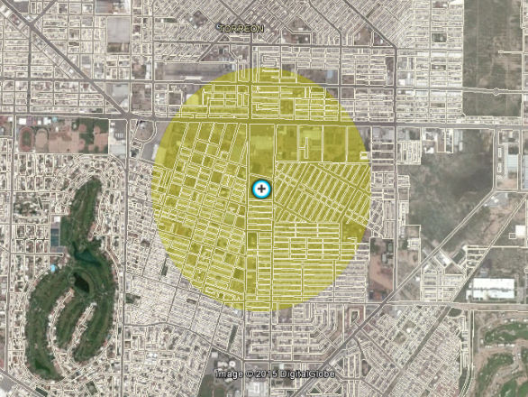 Mapa Colegio Cervantes en Torreon Coahuila