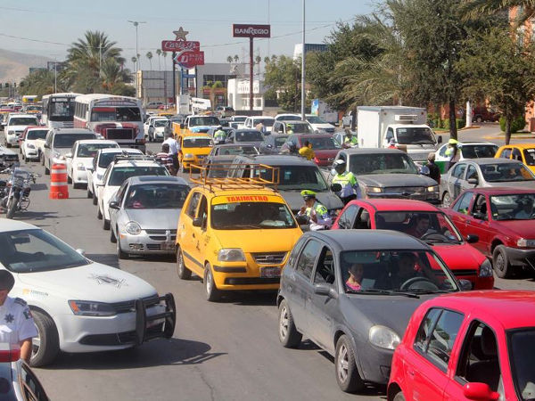 Avenida congestionada