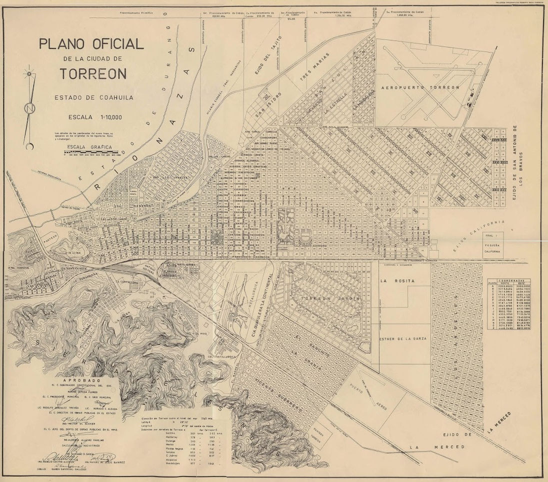 Plano de Torreon 1953