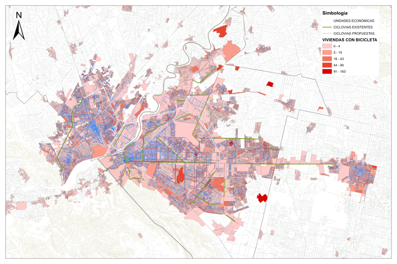 Mapa de ciclovías