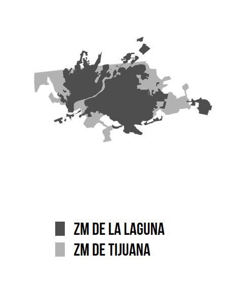 ZM La Laguna en comparativa con ZM Tijuana