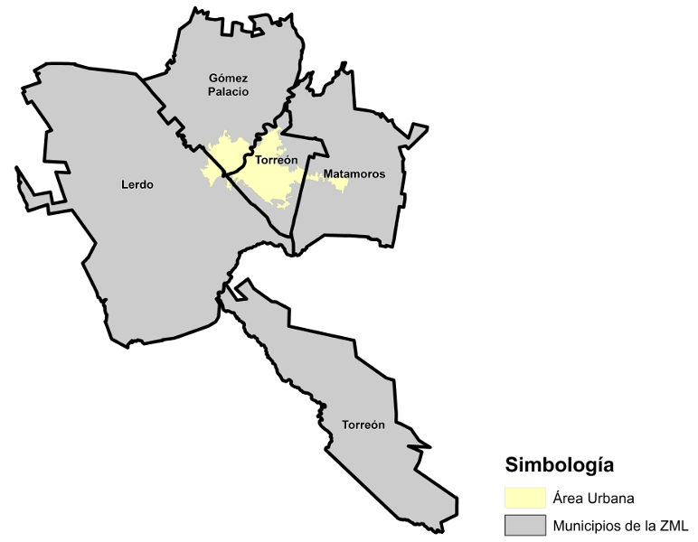 Zona Metropolitana de La Laguna y su area urbana