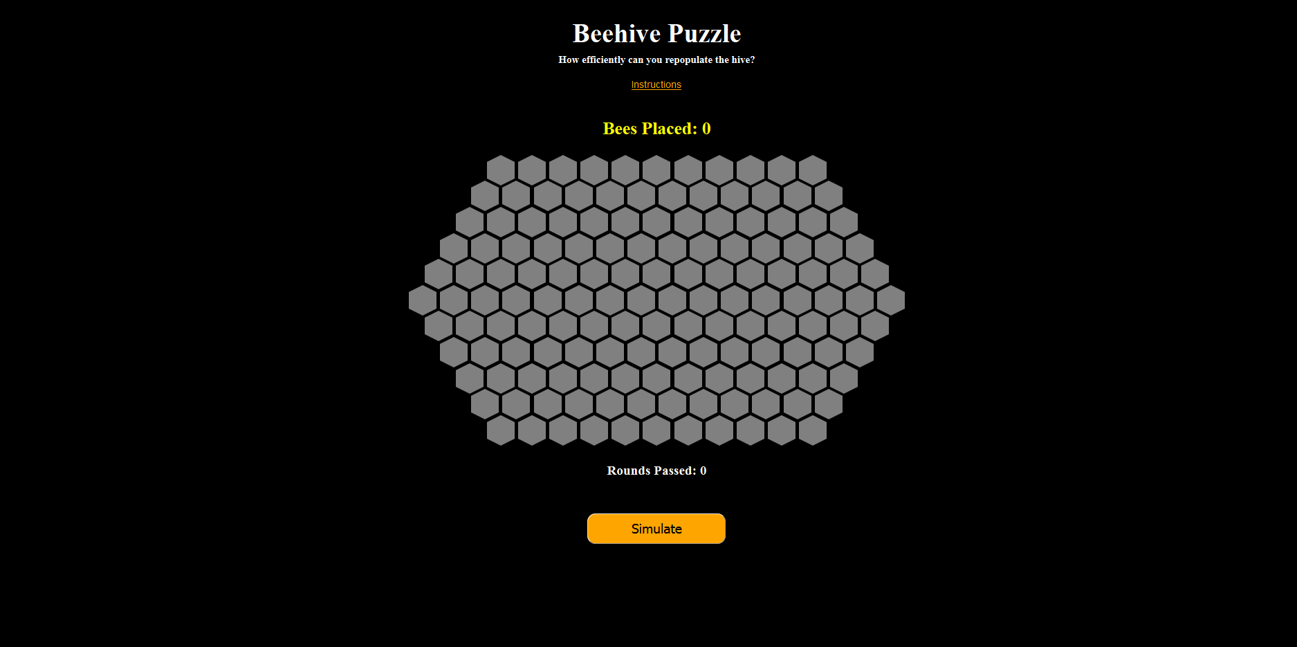 GitHub - TSolo315/beehive-puzzle-react: A Puzzle Game Created Using ...