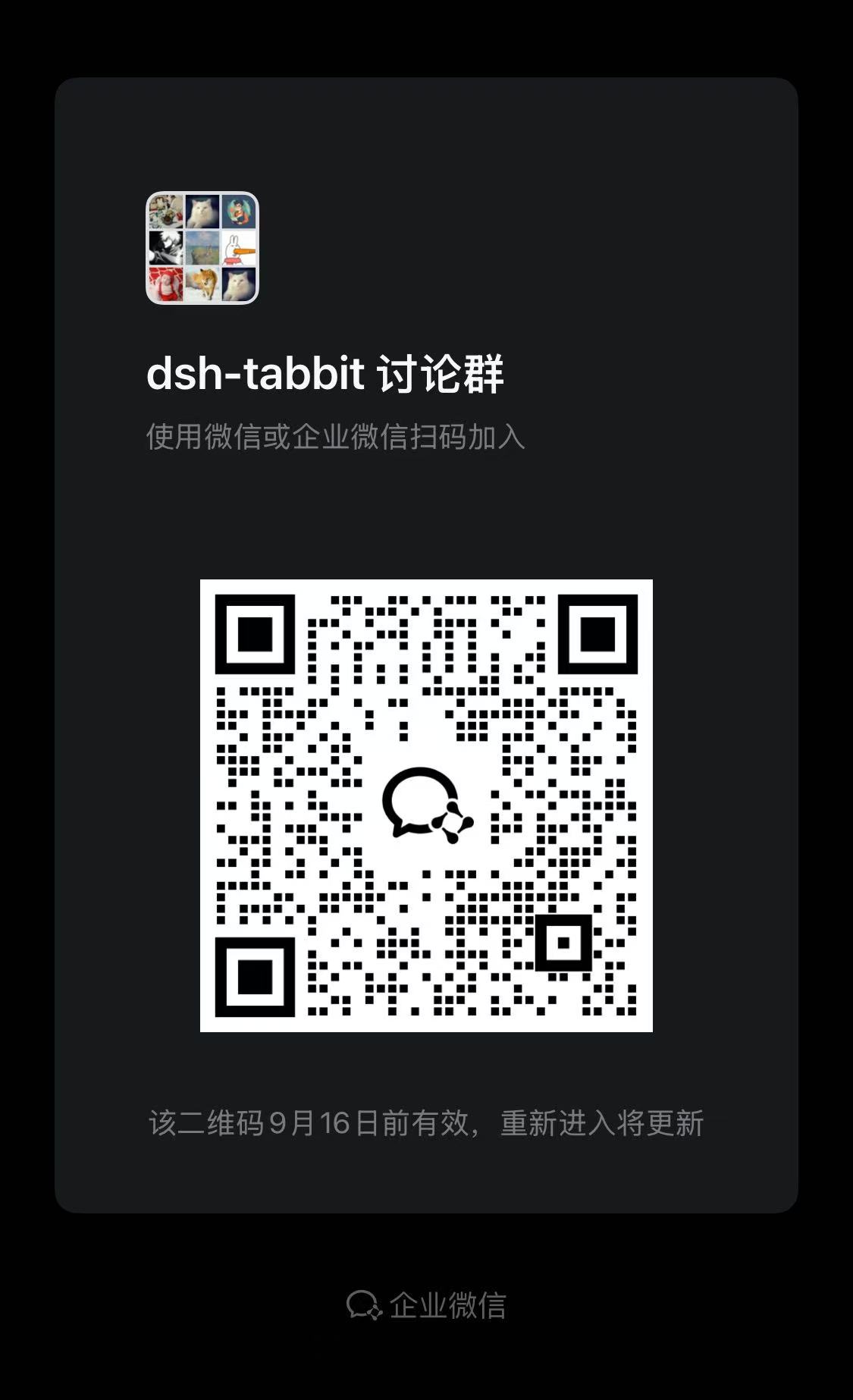 dsh-tabbit 开发者交流群