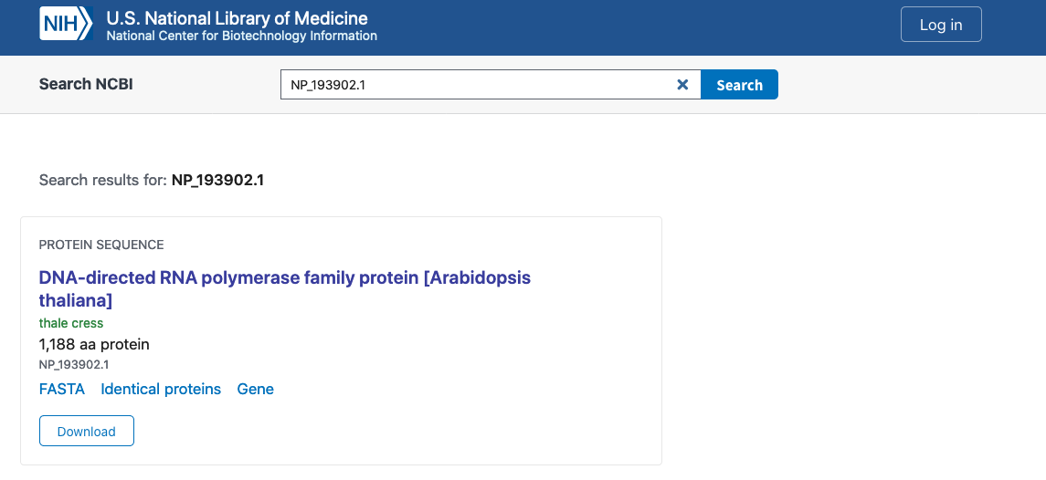 Annotation associated to NP_193902.1 from A. thaliana