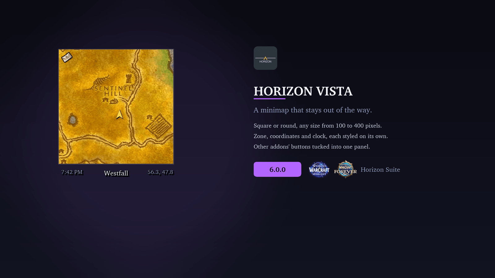 Vista: minimap