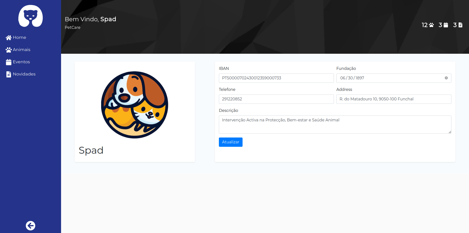 GitHub - RicardoJardim/PetCare: Demonstration of a project for animal ...
