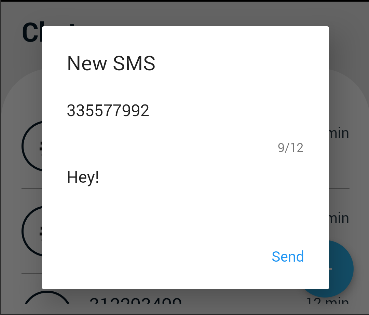 New SMS UI