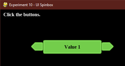 Experiment 10 - UI Spinbox