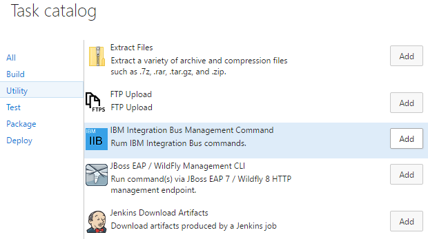 IBM Integration Bus Command Task
