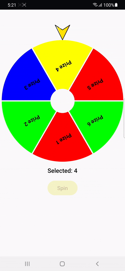 Spin Wheel Demo Text
