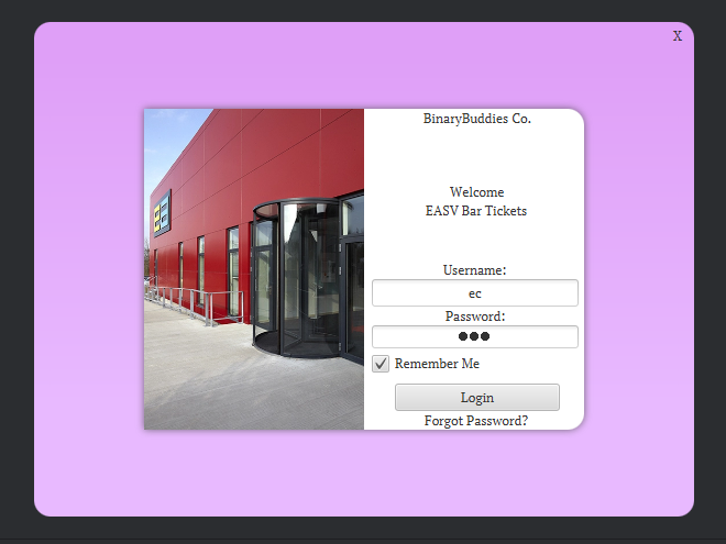 Login Screen