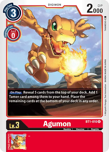 Agumon (BT1-010) card